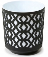Obal na kvetináč Aztek 250 h27 Black and White Lamel Obal na kvetináč Aztek 250 h27 Black and White Lamel