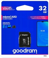 Pamäťová karta Goodram 32GB + 100MB/s SD adaptér