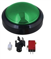 BIG Push button, monostabilný, 3A/250V, zelený, 12V BIG Push button, monostabilný, 3A/250V, zelený, 12V