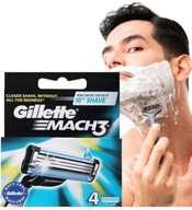 GILLETTE MACH3 NÁPLNE VYMENITEĽNÝCH ČEPEĽOV 4KS GILLETTE MACH3 NÁPLNE VYMENITEĽNÝCH ČEPEĽOV 4KS