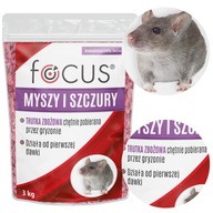 Obilný jed pre potkany a myši 3kg FOCUS