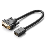 Adaptér HDMI (samica) na DVI (samec), 0,15 m, čierny