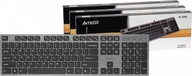 Káblová klávesnica A4Tech KV-300H s 2 portami USB sivá a čierna x3 Káblová klávesnica A4Tech KV-300H s 2 portami USB sivá a čierna x3