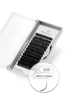 Klasické mihalnice Mink D 0,03mm Mix 5-12mm Beautica Klasické mihalnice Mink D 0,03mm Mix 5-12mm Beautica