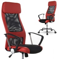 Moderná vysoká kancelárska stolička, Sofotel Rio, červená