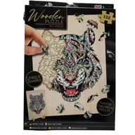 Náučná arkáda DREVENÉ PUZZLE tiger 132 ks. Rozmer 30 x 22,5 cm Náučná arkáda DREVENÉ PUZZLE tiger 132 ks. Rozmer 30 x 22,5 cm