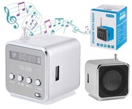 PRENOSNÉ NABÍJACIE FM RÁDIO S LED REPRODUKTOROM, SIVÁ PRENOSNÉ NABÍJACIE FM RÁDIO S LED REPRODUKTOROM, SIVÁ