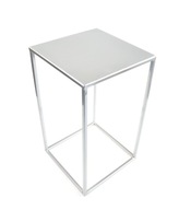Stojan na kvety, stojan na kvety, loft, 40 cm, striebro, met 363 Stojan na kvety, stojan na kvety, loft, 40 cm, striebro, met 363