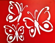 Maliarska šablóna DXL-338 BUTTERFLY FAMILY Maliarska šablóna DXL-338 BUTTERFLY FAMILY
