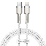USB kábel typ C Lightning Baseus PD 20W 1m Biely USB kábel typ C Lightning Baseus PD 20W 1m Biely