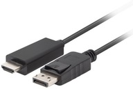 1,8 m DisplayPort - vysokorýchlostný kábel HDMI 1,8 m DisplayPort - vysokorýchlostný kábel HDMI