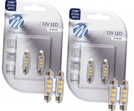 M-TECH LED žiarovka dióda C5W 12V 41mm 6xSMD2835 biela M-TECH LED žiarovka dióda C5W 12V 41mm 6xSMD2835 biela