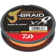Splietaná šnúra Daiwa J-Braid Expedition X8E Orange 0,20 mm 150 m Splietaná šnúra Daiwa J-Braid Expedition X8E Orange 0,20 mm 150 m