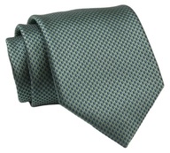 Zelená kravata, jemný geometrický vzor-CHATTIER