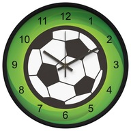 Nástenné hodiny pre chlapca Futbal, tráva, 25 cm Nástenné hodiny pre chlapca Futbal, tráva, 25 cm