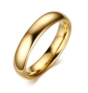 HLADKÝ ZLATÝ ZNAČNÝ Prsteň TUNGSTÉNOVÝ Prsteň 6MM R25 HLADKÝ ZLATÝ ZNAČNÝ Prsteň TUNGSTÉNOVÝ Prsteň 6MM R25