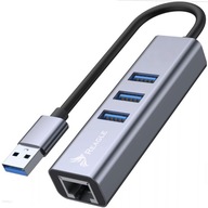 Hub USB-A 3.1 GIGABIT LAN RJ45 sieťová karta 1GB Hub USB-A 3.1 GIGABIT LAN RJ45 sieťová karta 1GB