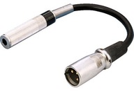 XLR zástrčka do 6,3 mm mono jacku