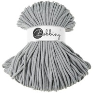 Macrame šnúra BOBBINY 5mm / pletená / Strieborná Macrame šnúra BOBBINY 5mm / pletená / Strieborná