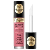 Eveline Cosmetics Wonder Match Velour CheekLip lícenka a tekutý rúž 04 4. Eveline Cosmetics Wonder Match Velour CheekLip lícenka a tekutý rúž 04 4.