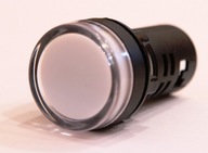 Signálna lampa LED Biela 22mm 24V AC / DC