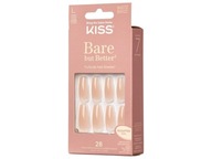 Umelé nechty KISS Bare But Better - nude (veľkosť L) 1 balenie (28 ks)