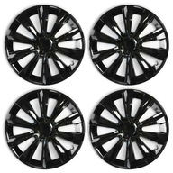 4x kryty nábojov Delta Black 15 Black pre Saab 4x kryty nábojov Delta Black 15 Black pre Saab