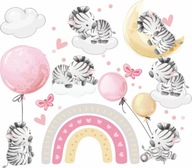 NÁLEPY NA STENU BALÓNY ZEBRA 50x100cm ZB1 NÁLEPY NA STENU BALÓNY ZEBRA 50x100cm ZB1