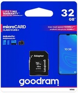 GOODRAM microSDHC 32GB Class 10 + adaptér