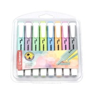 Stabilo Swing Highlighter Set 8 ks Pastelovej farby Stabilo Swing Highlighter Set 8 ks Pastelovej farby