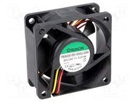 VENTILÁTOR 60x60x25mm 12V DC 3,57W 297mA Sunon VENTILÁTOR 60x60x25mm 12V DC 3,57W 297mA Sunon