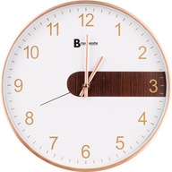 NÁstenné HODINY ZLATÉ MATNÉ 30 cm Tiché Veľké TEKUTÉ NÁstenné HODINY ZLATÉ MATNÉ 30 cm Tiché Veľké TEKUTÉ