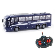 Policajný autobus na diaľkové ovládanie policajného auta Policajný autobus na diaľkové ovládanie policajného auta