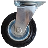 125 mm otočné kovové gumené koliesko, koliesko na kolieskach 125 mm otočné kovové gumené koliesko, koliesko na kolieskach