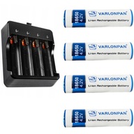 NABÍJAČKA + 4 ČLÁNKY BATÉRIE 18650 8800mAh 3,7V NABÍJAČKA + 4 ČLÁNKY BATÉRIE 18650 8800mAh 3,7V