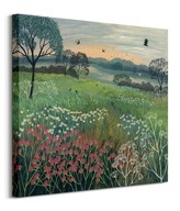 Obraz na plátne od Jo Grundy Meadow Village 60x60 cm Obraz na plátne od Jo Grundy Meadow Village 60x60 cm