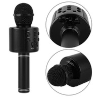 Karaoke mikrofón s reproduktorom, čierny