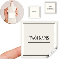 personalizované nálepky na etikety kozmetiky, mydla a šampónu, 10 ks. 8x8 cm personalizované nálepky na etikety kozmetiky, mydla a šampónu, 10 ks. 8x8 cm