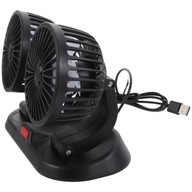 Dvojhlavý ventilátor do auta Prenosný automatický chladiaci ventilátor Dvojhlavý ventilátor do auta Prenosný automatický chladiaci ventilátor