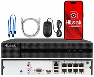 8x PoE IP rekordér pre Hikvision NVR-8CH-5MP/8P HiLook IP kamery