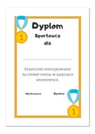 Diplom SPORTSMAN A4 za športové úspechy