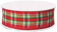 Dekoratívne stuhy pásky, kockované na vianočnom kotúči pre 38 mm 22 m darčeky Dekoratívne stuhy pásky, kockované na vianočnom kotúči pre 38 mm 22 m darčeky