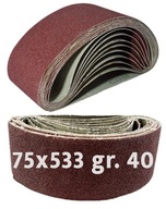 PÁSKA NEKONEČNÝ PÁS 75x533 BRÚSNE PLÁTNO P40 x10 PÁSKA NEKONEČNÝ PÁS 75x533 BRÚSNE PLÁTNO P40 x10