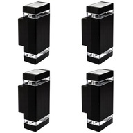 4x Záhradné fasádne svietidlo LED GU10 4x Záhradné fasádne svietidlo LED GU10
