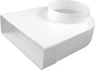 KOLENO REDUKCIA 90° PRECHOD PLOCHÉ VETRACIE POTRUBIE 204x60/Ø125mm /540 KOLENO REDUKCIA 90° PRECHOD PLOCHÉ VETRACIE POTRUBIE 204x60/Ø125mm /540