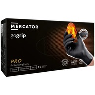 Nitrilové rukavice čierne rukavice M 50 ks GoGrip čierne Mercator silné Nitrilové rukavice čierne rukavice M 50 ks GoGrip čierne Mercator silné