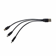 USB rozbočovač microUSB 3x káblový rozbočovač USB rozbočovač microUSB 3x káblový rozbočovač