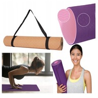 GYMNASTICKÁ PODLOŽKA NA JÓGOVÉ PILATES FITNESS CVIČENIE GYMNASTICKÁ PODLOŽKA NA JÓGOVÉ PILATES FITNESS CVIČENIE