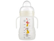 MAM TRÉNINGOVÁ FĽAŠA S MÄKKÝM NÁSTROJOM 220 ML S TÍMOM 4M+ MAM TRÉNINGOVÁ FĽAŠA S MÄKKÝM NÁSTROJOM 220 ML S TÍMOM 4M+