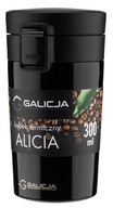 Termálna fľaša ALICIA, oceľ, 300 ml, čierna